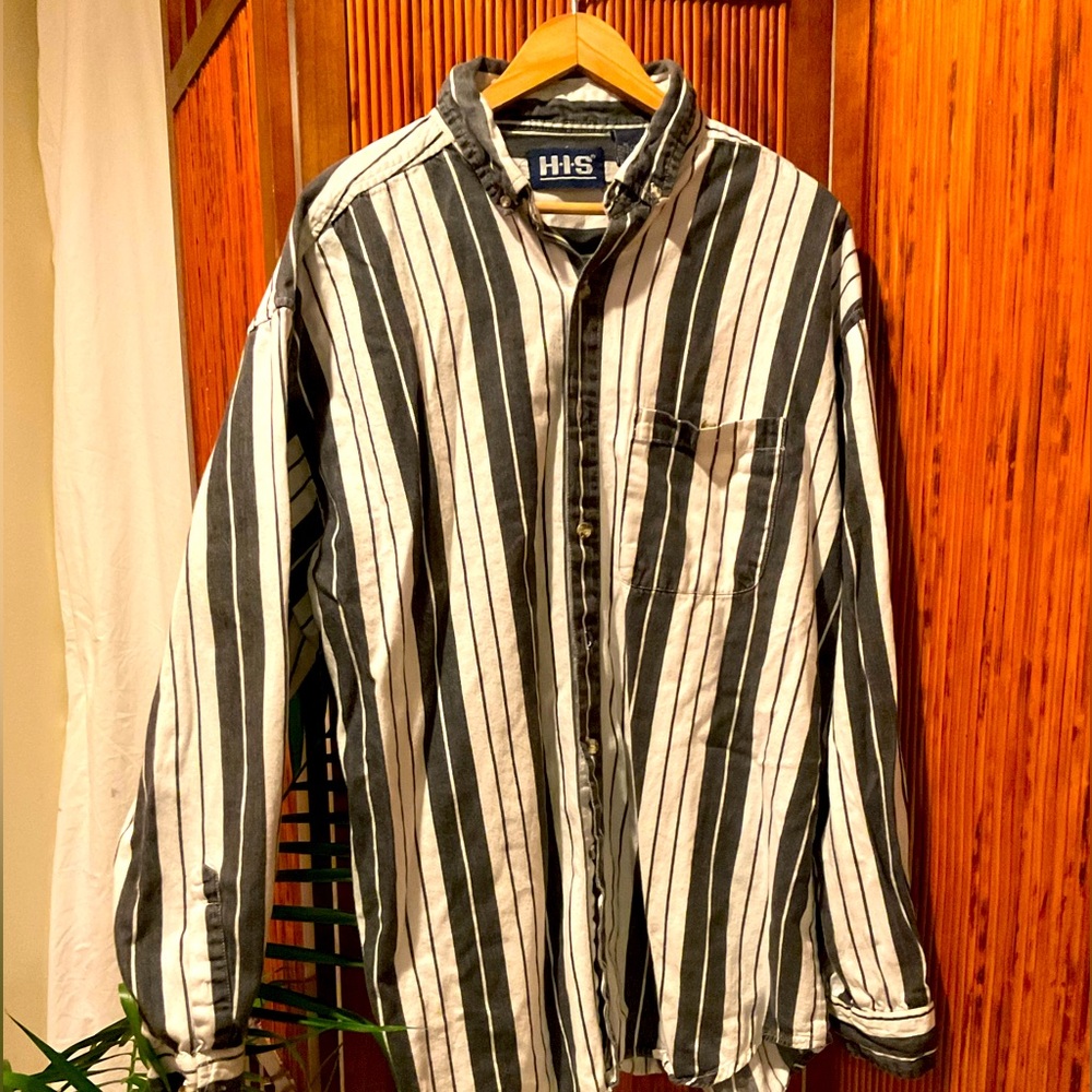 Vintage Mens XL Button-Up